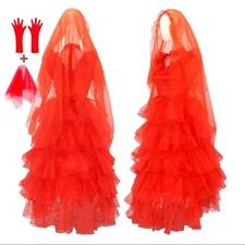 Halloween Lydia Deetz Kids Girls Fancy Dress Party Costume Cosplay 9-10 Years