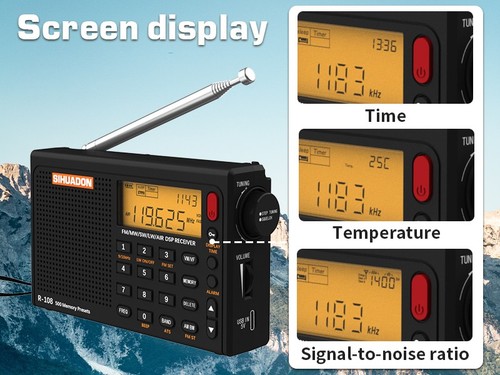 Xhdata r108 portable shortwave - portable,