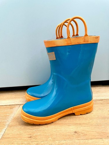 Kids blue harley wellingtons - blue,