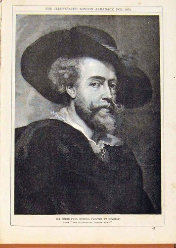 Original old antique print - antique,