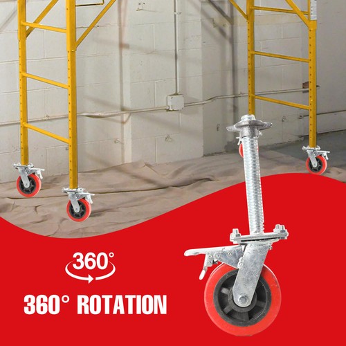 4pcs scaffolding wheels with - 4pcs,