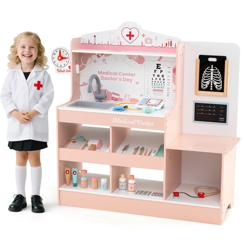 Costway wooden doctor play - wooden,