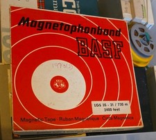 BASF Magnetophonband LGS 35 -21 / 730m 2400 Feet Reel Tape Used