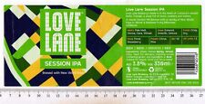 UK Beer Label - Love Lane Brewery - Liverpool - Session IPA
