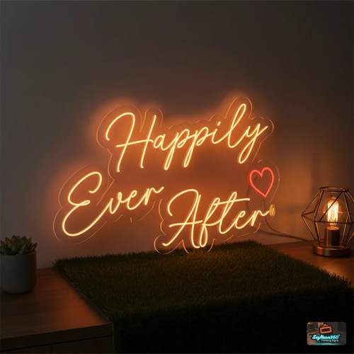 Happily ever after neon sign - ever,