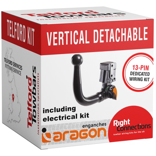 Vertical detachable towbar - vertical,