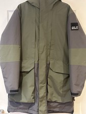 Jack Wolfskin Men’s Khaki and Grey Waterproof Jacket Size XL