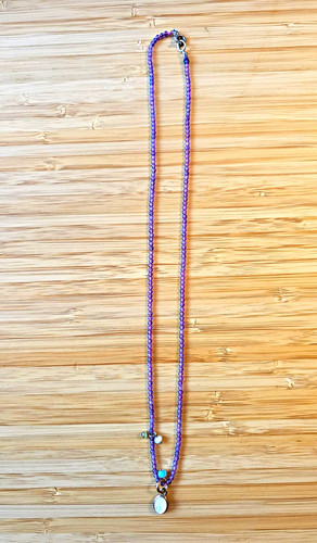 Tous purple beaded necklace - purple,