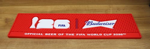 Budweiser rubber beer mat bar - beer,