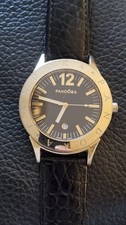 Pandora Grand C Imagine Watch Chunky Black Gold Boxed Rare