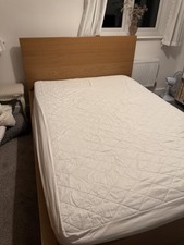 Wooden Double Bed With Mattress And Storage