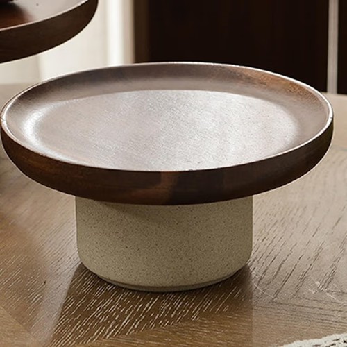 Retro wooden pedestal - retro, fruit