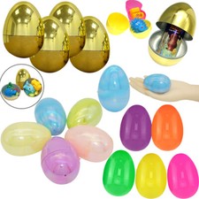 Large Golden Filler Eggs, Easter Egg Hunt Gift Treats Filler Capsules Eggs Toys