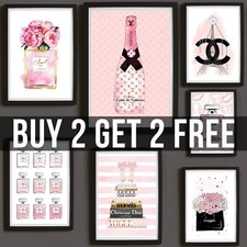 Pink Fashion Wall Art Posters