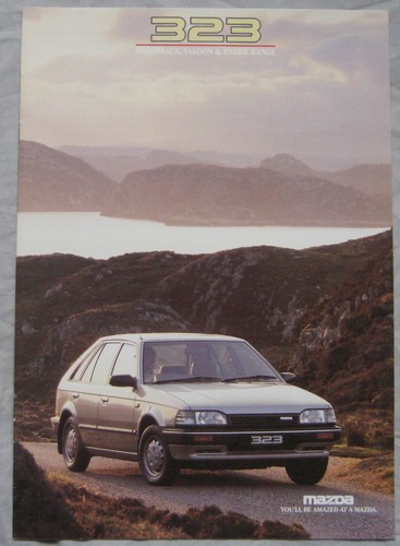 1987 mazda 323 range brochure - mazda,