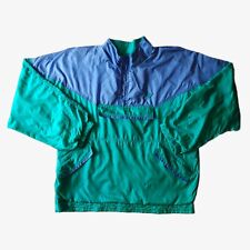 Vintage 80s Rucanor Colourblock Shell Track Jacket Retro Skater Festival Light