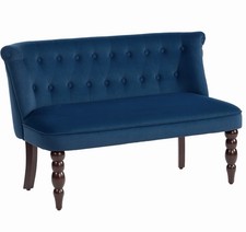 HOMCOM Velvet-Feel Two-Seat