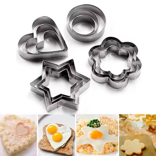 12pcs set stainless steel - 3/12pcs,