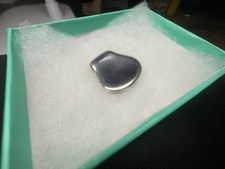 Vintage Tiffany & Co 925 Silver Peretti Thumb Print  Money Clip Holder Boxed