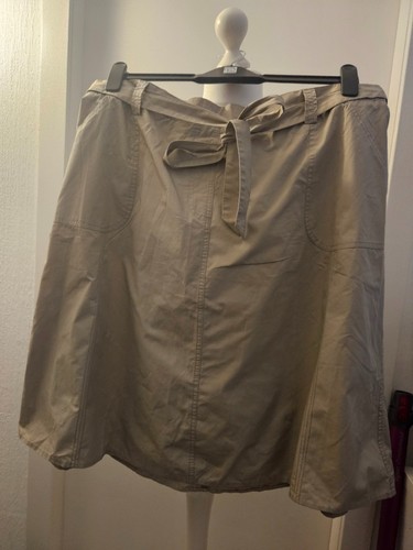 Damart beige belted skirt - damart,