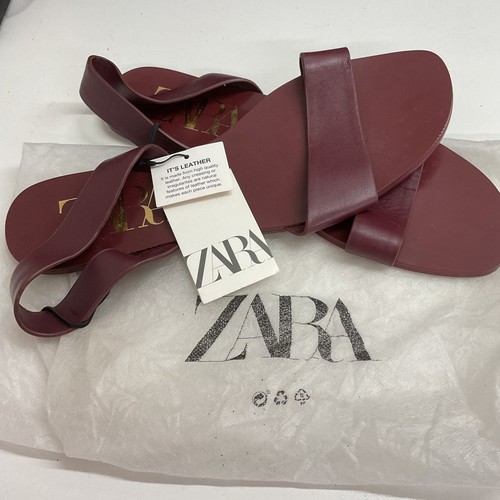 Zara leather sandals eu - uk,