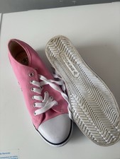 LADIES WOMENS GIRLS LACE UP PLIMSOLLS PUMPS CANVAS FASHION TRAINER SHOES SIZE UK