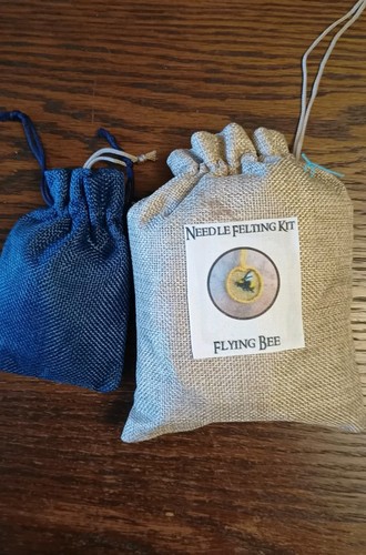 Needle felting kit flying - felting,