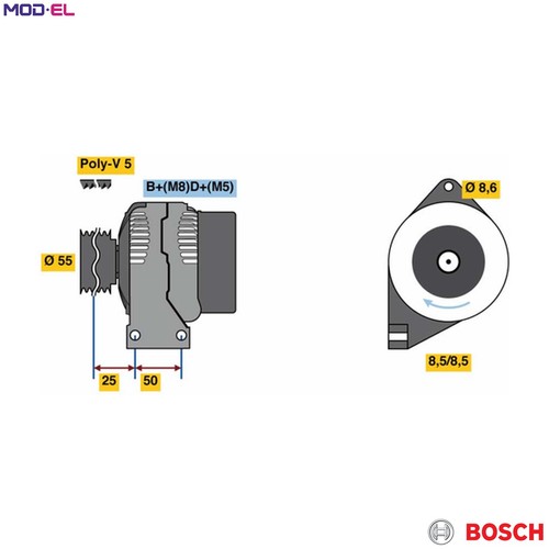 Alternator 986 049 - 0,