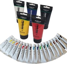 Acrylic paint tubes - paint, large