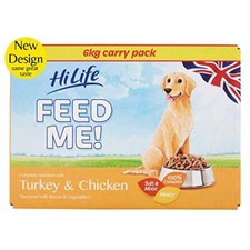 HiLife FEED ME! - Complete Dry Dog Food - Turkey Chicken Bacon Vegetables -