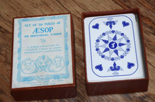 Aesop's Fables complete set of 56 cards card boxed Vintage RARE Fable set