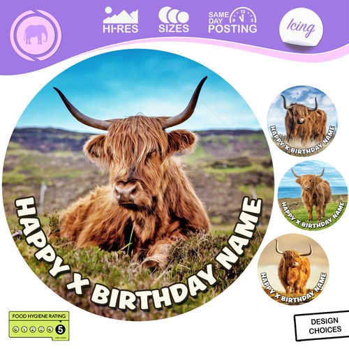 Highland cow cake - highland,