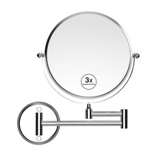LONTAN 1 Pack Bathroom Magnifying Mirror Wall Mounted 8 In 1X/3X Extendable