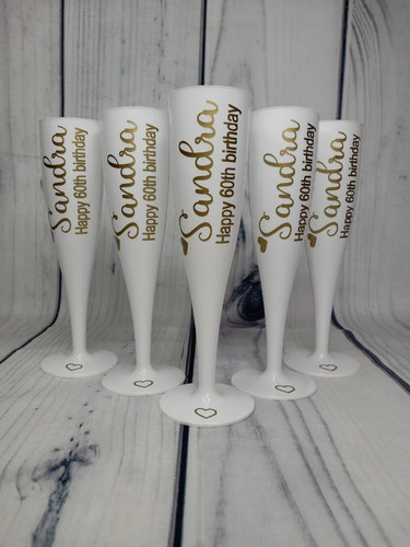Personalised white champagne - personalised,
