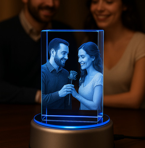 Personalized crystal photo - 3d,