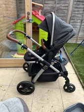 Silver cross wave tandem buggy with carrycot
