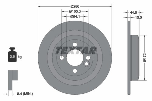 92234003 textar brake - textar,