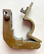ANTIQUE STAIR ROD BRACKET HINGED BRONZE - BRASS