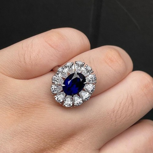 Oval cut natural - 4.50, blue