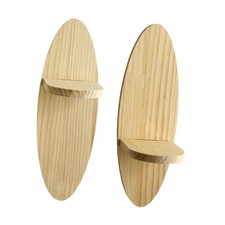2Pcs Oval Wall Shelf Storage