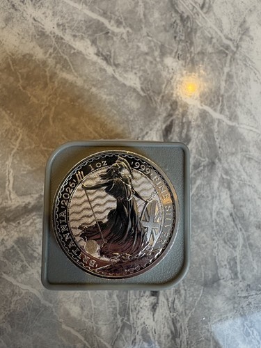 Silver britannia coin - britannia,