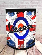 Retro Vespa Union Jack Scooter Moped Oil Can Mug 11oz Tea Coffee Mug