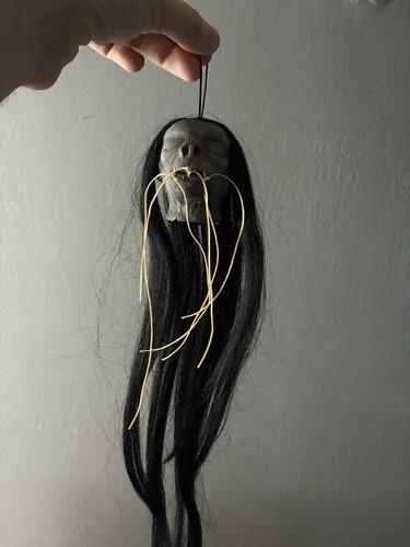 Latex shrunken head replica - latex,