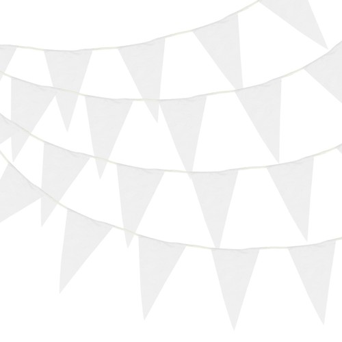 100ft white pennant banner - 100ft,