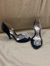 Faith Black Satin Jewelled