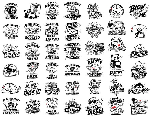 Funny vinyl sticker decal - funny,