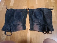 Suede Half Chaps. Black. McCoy Saddlery