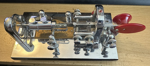 Vibroplex telegraph morse key - vibroplex,