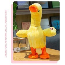 Talking Duck Toy Cute Imitating Sound Singing Walking Educational Plush Doll For