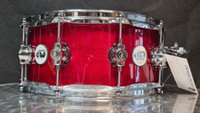 DW Design Snare Drum 14x6" Inch Cherry Stain Maple / Rullante Maple Chrome HW.